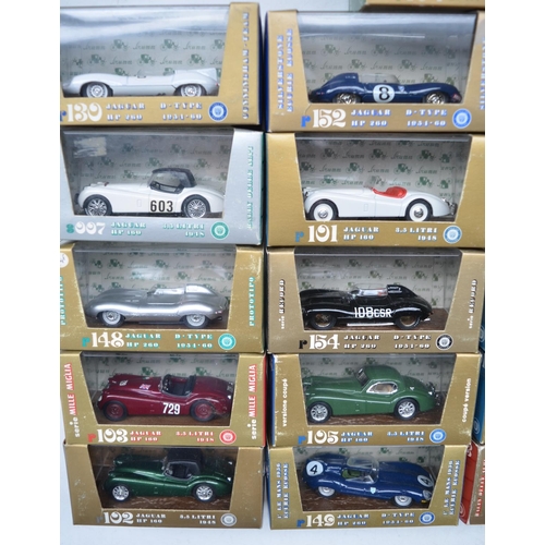 354 - Twenty seven Brumm Oro 1/43 scale diecast model Jaguar car models, contents at least excellent, boxe... 