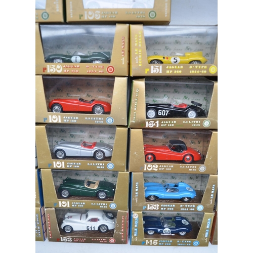 354 - Twenty seven Brumm Oro 1/43 scale diecast model Jaguar car models, contents at least excellent, boxe... 