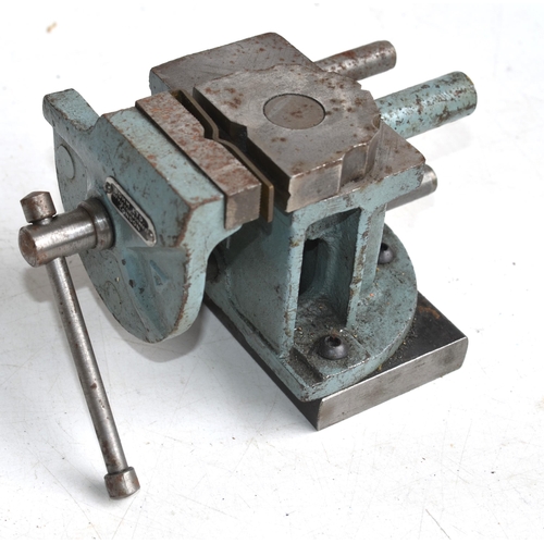 1371A - Vintage DOHM Ltd (Victoria Street, London) Wilson engineers machine turret vice, marked 0201 on inne... 