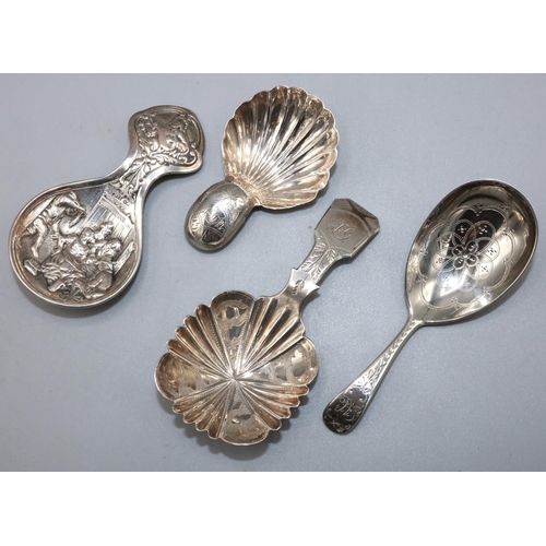 1065 - William 1V hallmarked silver caddy spoon, fluted bowl with Old English handle, by Taylor & Perry Bir... 