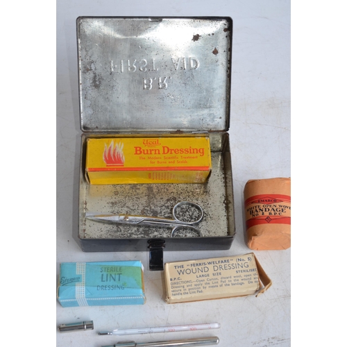 31 - Collection of vintage British Railways ephemera to include 2 pocket sized first aid tins (one with c... 