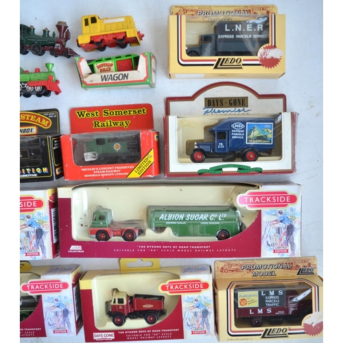 44 - Collection of diecast and plastic train and railway/steam related models to include boxed Matchbox l... 