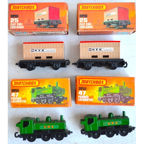 44 - Collection of diecast and plastic train and railway/steam related models to include boxed Matchbox l... 