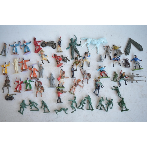 284 - Extensive collection of toy model soldier figures, mostly plastic to include Airfix, Esci, Tamiya, U... 