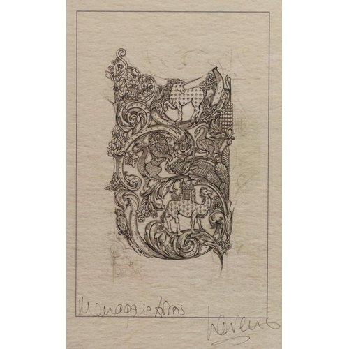 1273 - Laurence Llewelyn-Bowen (British Contemporary); 'Menagerie Artois' monochrome print, signed and titl... 