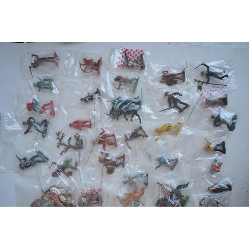 295 - Extensive collection of plastic toy figures, mostly Cowboys and Indians to include Timpo, Britain's ... 