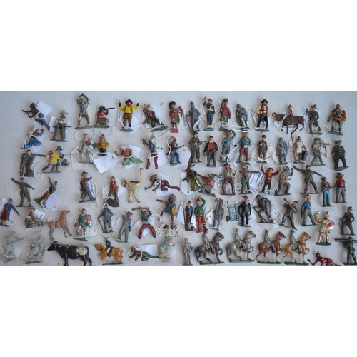 296 - Collection of vintage metal and lead cast figures, various manufacturers to include Timpo, Sacul, Br... 