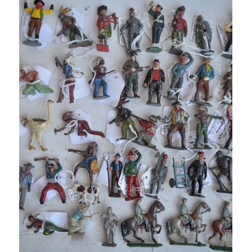 296 - Collection of vintage metal and lead cast figures, various manufacturers to include Timpo, Sacul, Br... 