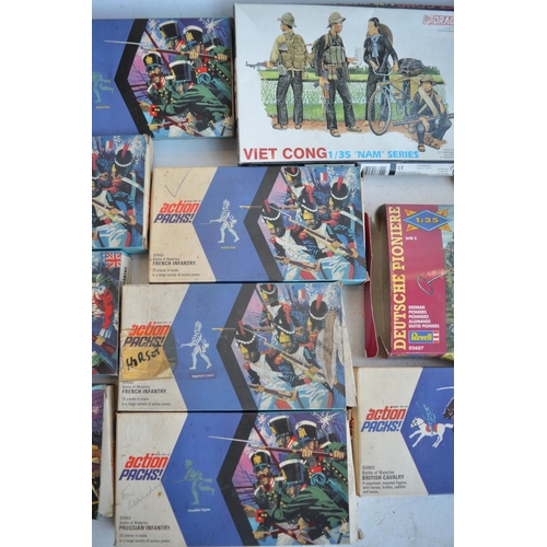 298 - Collection of boxed unpainted model figures to include Revell, Dragon, Model Toys Action packs and A... 