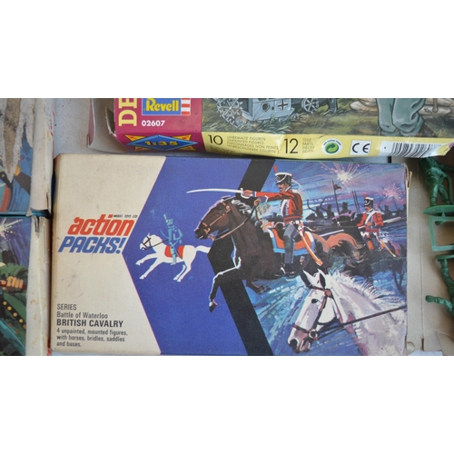 298 - Collection of boxed unpainted model figures to include Revell, Dragon, Model Toys Action packs and A... 