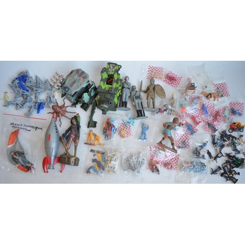 300 - Collection of miscellaneous mostly plastic toy figures to include Corgi, Reamsa, Crescent, Airfix, B... 