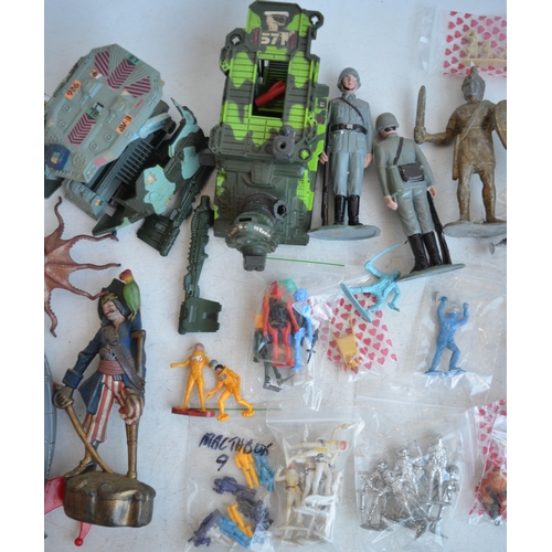 300 - Collection of miscellaneous mostly plastic toy figures to include Corgi, Reamsa, Crescent, Airfix, B... 