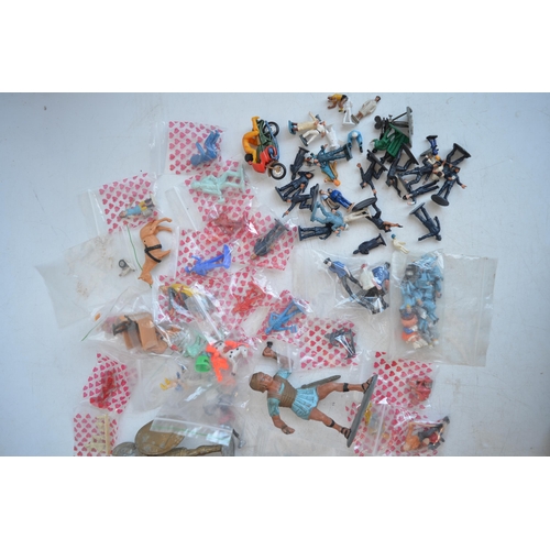 300 - Collection of miscellaneous mostly plastic toy figures to include Corgi, Reamsa, Crescent, Airfix, B... 