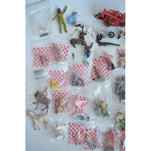 300 - Collection of miscellaneous mostly plastic toy figures to include Corgi, Reamsa, Crescent, Airfix, B... 