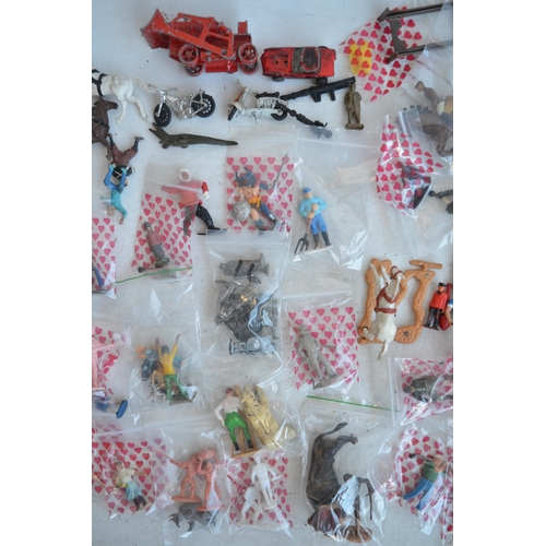 300 - Collection of miscellaneous mostly plastic toy figures to include Corgi, Reamsa, Crescent, Airfix, B... 