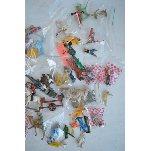 300 - Collection of miscellaneous mostly plastic toy figures to include Corgi, Reamsa, Crescent, Airfix, B... 