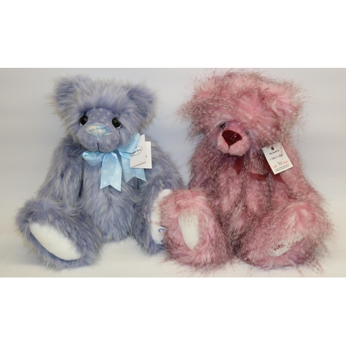 102 - Two Kaycee Bears, designed by Kelsey Cunningham: Diana, and Woo Woo 33/100, max. H44cm (2)