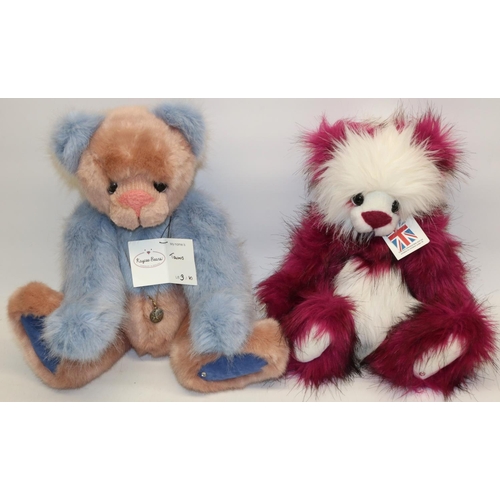 103 - Two Kaycee Bears, designed by Kelsey Cunningham: Roxy, and Taurus 3/10, max. H38cm (2)