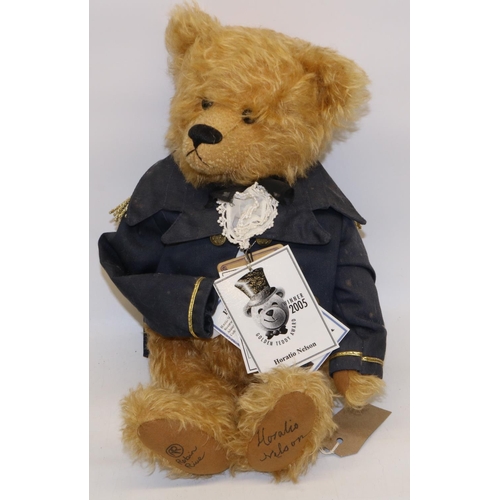 120 - Robin Rive Countrylife Horatio Nelson golden mohair teddy bear, winner of The Golden Teddy Award 200... 