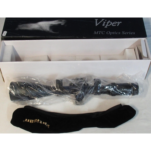 73 - Viper MTC Precision reticle 6-24x56IRS rifle scope with mounts, in original box and packaging