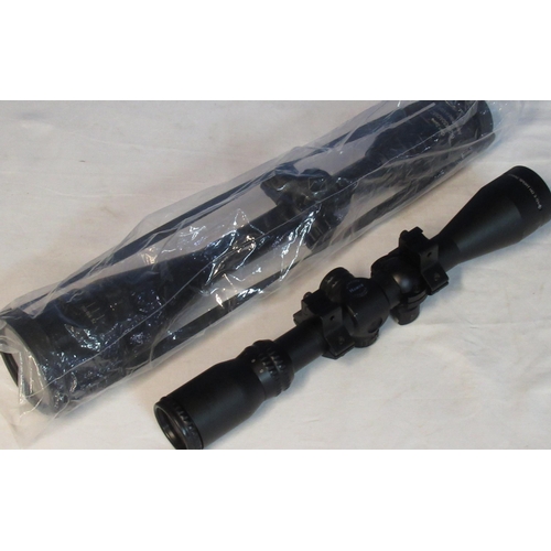 81 - Carl Zeiss Conquest rifle scope, 6-24x50AOMC in original box. Hawke sport HO 3-9X40 rifle scope with... 