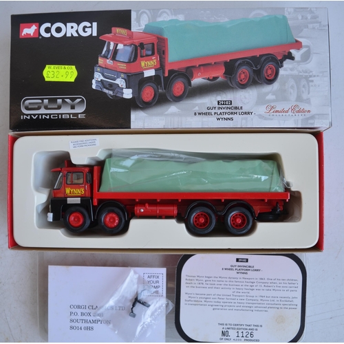 316 - Eight boxed Corgi 1/50 scale diecast vehicle models to include 3 Guinness trucks, 97162 Atkinson Ell... 