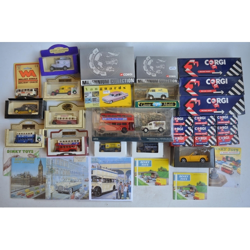 317 - Collection of boxed diecast vehicles to include Corgi chrome plated Millenium Collection 07105 Land ... 