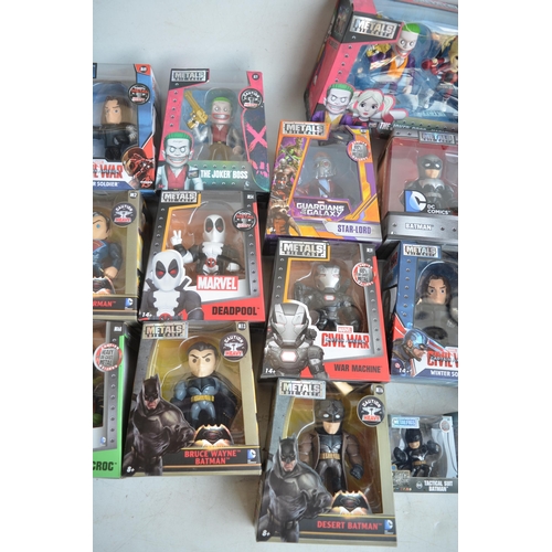 346 - Collection of Jada Metalfigs diecast superhero caricatures , all as new in boxes, diecast model vehi... 