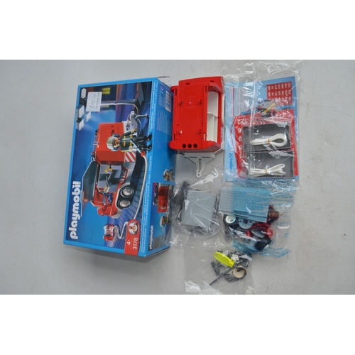 357 - Ten boxed Playmobil sets to include Fire, Police and Rescue services. 5 boxes opened but all set con... 