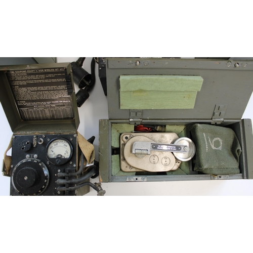 873 - Selection of British military radio equipment and power units incl. WWII period Aerial Coupling Equi... 