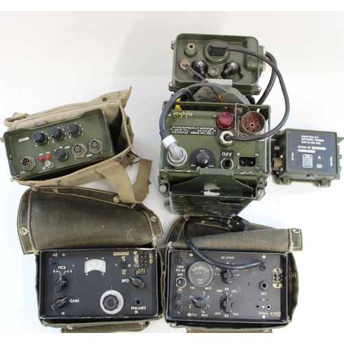 877 - Selection of military radio equipment incl. BAOR issue PSU & LF Amplifier ZA 35737, Racal MA-4204 cr... 