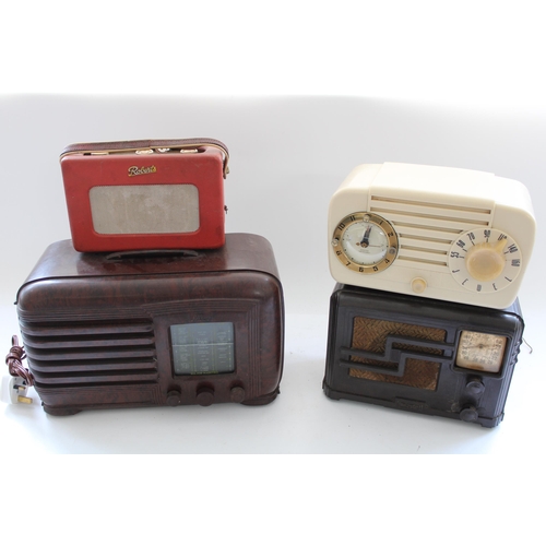 997 - c1950 Jewel cream cased radio with Sessions alarm clock movement (possibly variant of model 910 or 9... 