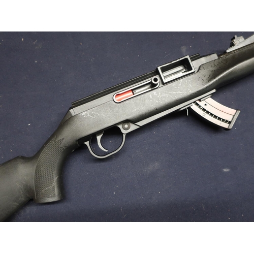 337 - Remington Viper model 522 semi-auto rifle, barrel screw cut for sound moderator with synthetic stock... 