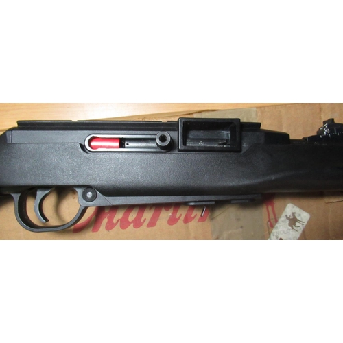 337 - Remington Viper model 522 semi-auto rifle, barrel screw cut for sound moderator with synthetic stock... 