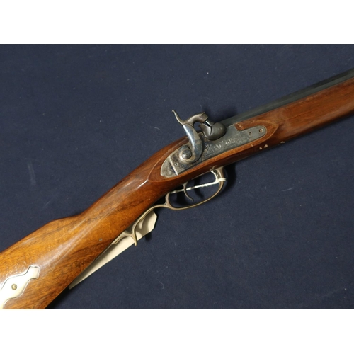 342 - Jager .45 percussion cap black powder muzzleloader with 27 1/2 inch octagonal barrel with brass moun... 