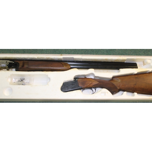 304 - 12B Lames Spa, over-under single trigger shotgun, barrel length 28.3