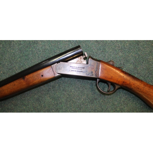 359 - 12B Webley and Scott single barrel shotgun, barrel length, 30