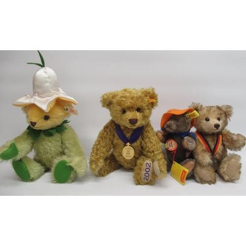 30 - Four Steiff bears, including a Springflower bear, Nimrod Teddy and two others (4)