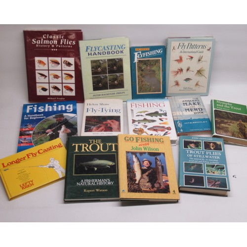 5A - Assorted collection of books relating to fly fishing covering flies, Trout fishing, Trout flies, etc... 