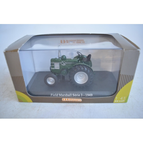 105 - Five Universal Hobbies diecast tractor models to include 4x 1/32 (Claas Ares 836RZ, Massey Ferguson ... 