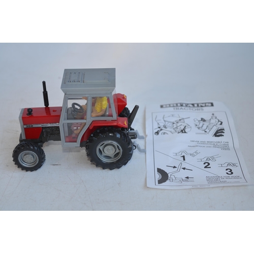 106 - Four boxed 1/32 tractor models to include 3 x Britain's, a Steyr 6135 Profi (model mint/never remove... 