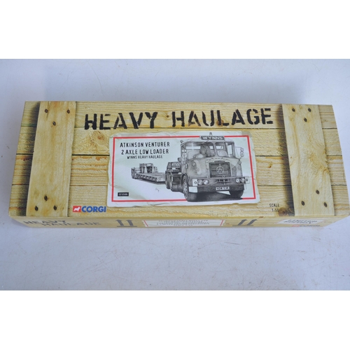 108 - Boxed 1/50 scale Corgi diecast Heavy Haulage set CC12506 Atkinson Venturer 2 Axle Low Loader 