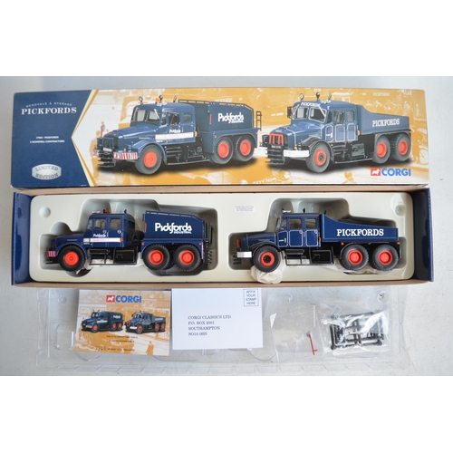 109 - Four boxed Corgi 1/50 scale diecast truck models to include limited edition 17904 Pickfords 2 Scamme... 