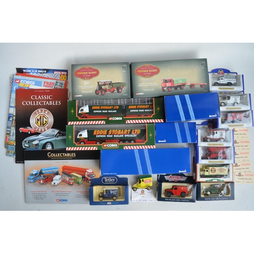 112 - Collection of diecast model vehicles and trucks from Corgi, Oxford Diecast and Lledo to include limi... 