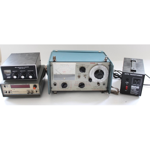 809 - Selection of elecrtronic testing equipment incl. Dawe vibration analyser Type 1451AV, Maplin Auto tr... 