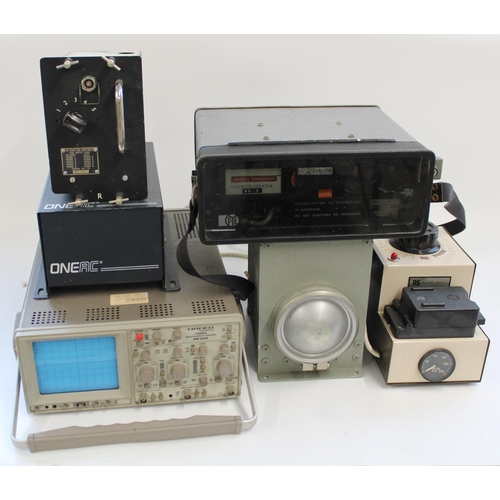 811 - Selection of civilian signalling and electronic equipment incl. Hameg HM 1004 Oscilloscope, RS Varia... 