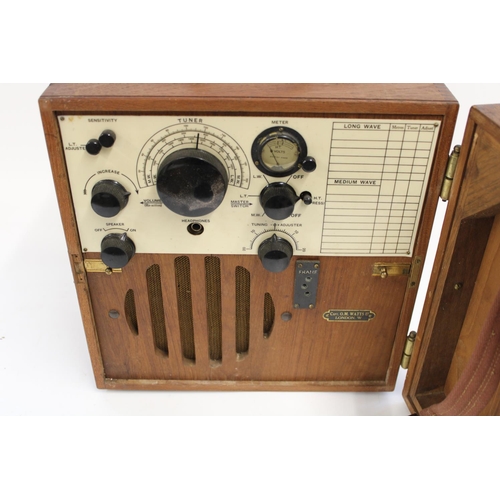 1008 - c1940 Captain O.M. Watts Ltd. radio receiver for use on a Yacht