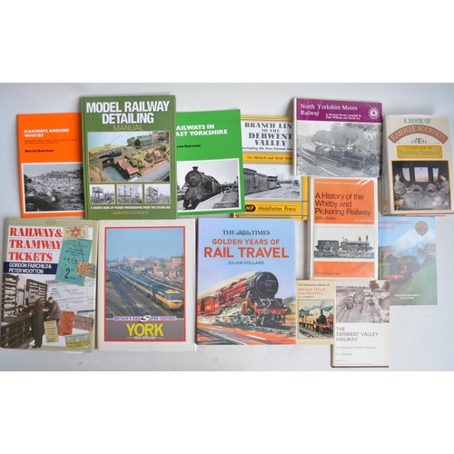 73 - Collection of railway related books, guides and magazines to include 9 bound volumes of 