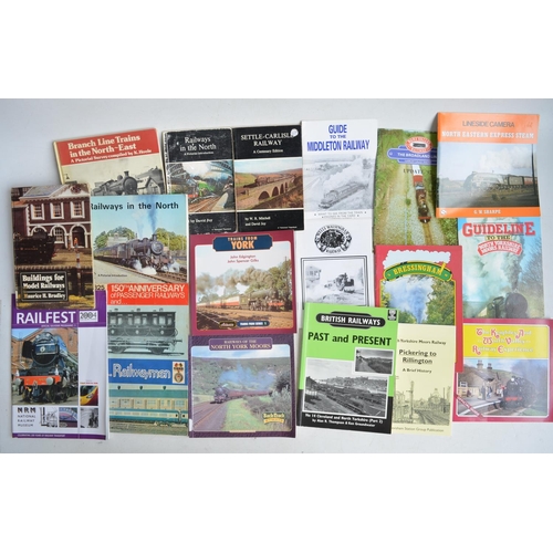 73 - Collection of railway related books, guides and magazines to include 9 bound volumes of 