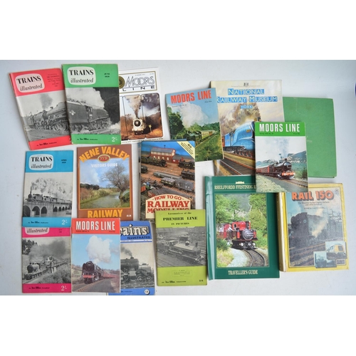 73 - Collection of railway related books, guides and magazines to include 9 bound volumes of 